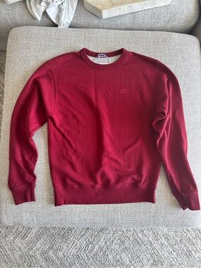 Champion Men's Crewneck Sweatshirt - Wine Red